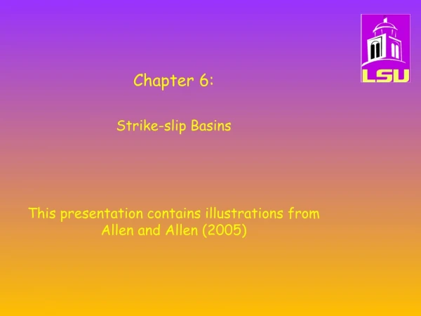 Chapter 6: Strike-slip Basins