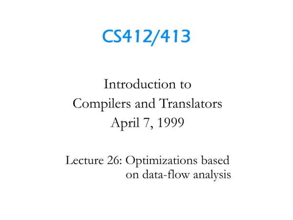 CS412/413