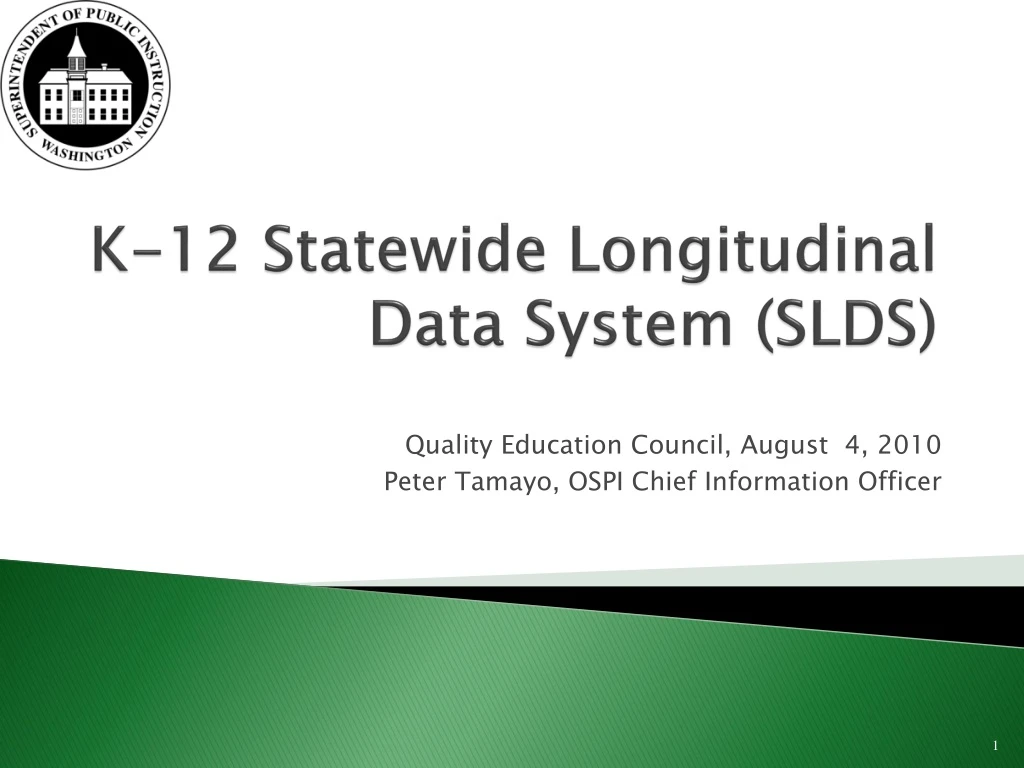 k 12 statewide longitudinal data system slds