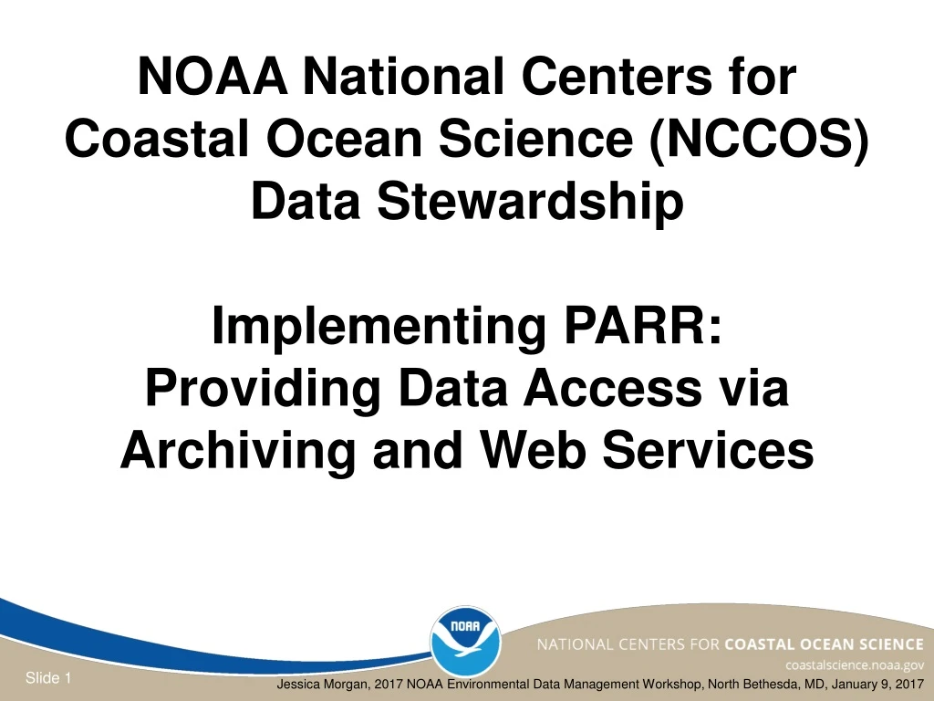noaa national centers for coastal ocean science