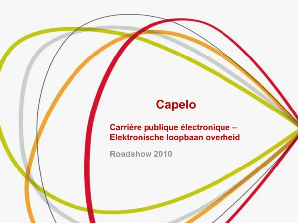 Capelo Carri re publique lectronique Elektronische loopbaan overheid