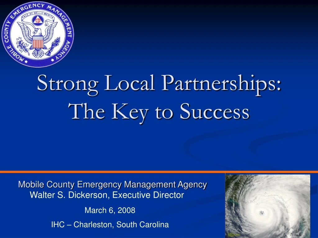 strong local partnerships the key to success