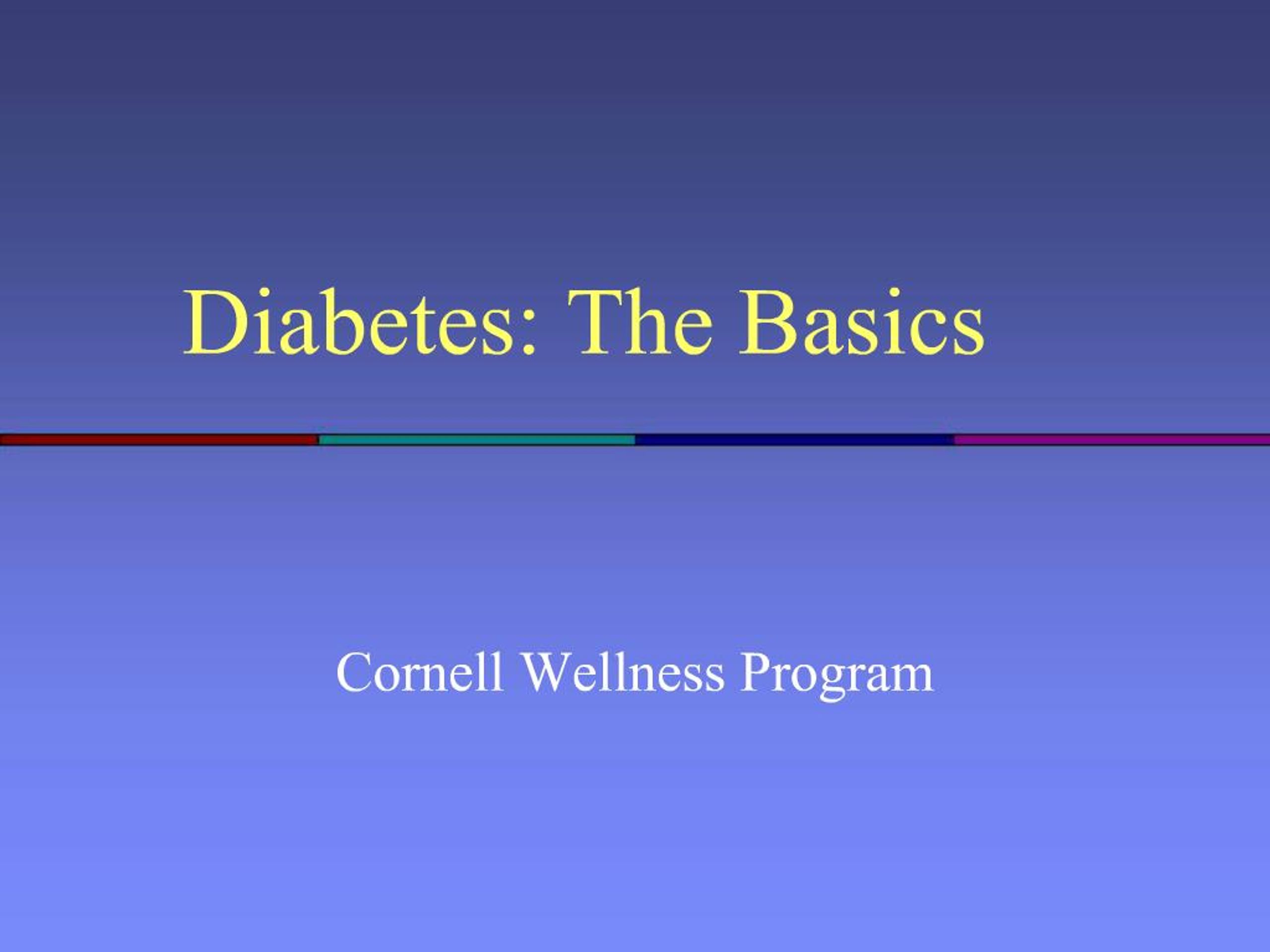 PPT - Diabetes: The Basics PowerPoint Presentation, free download - ID ...