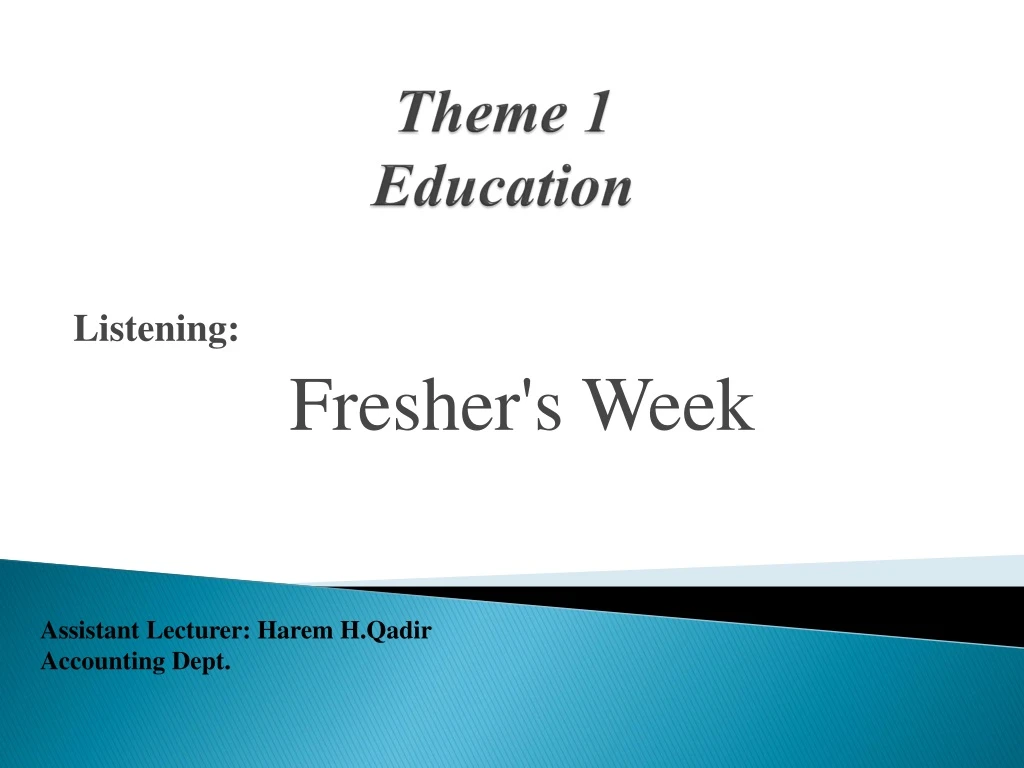 theme 1 education