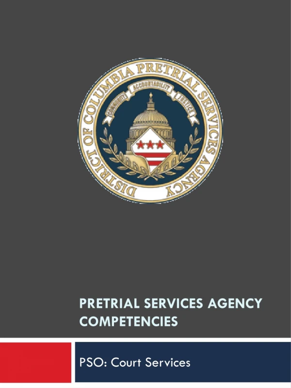 PreTrial Services Agency Competencies