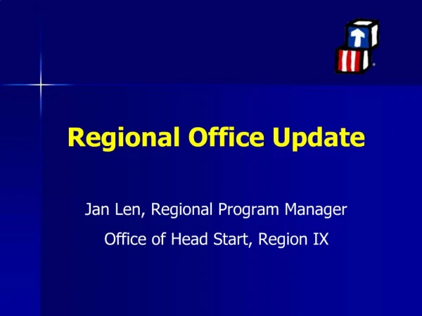 Regional Office Update