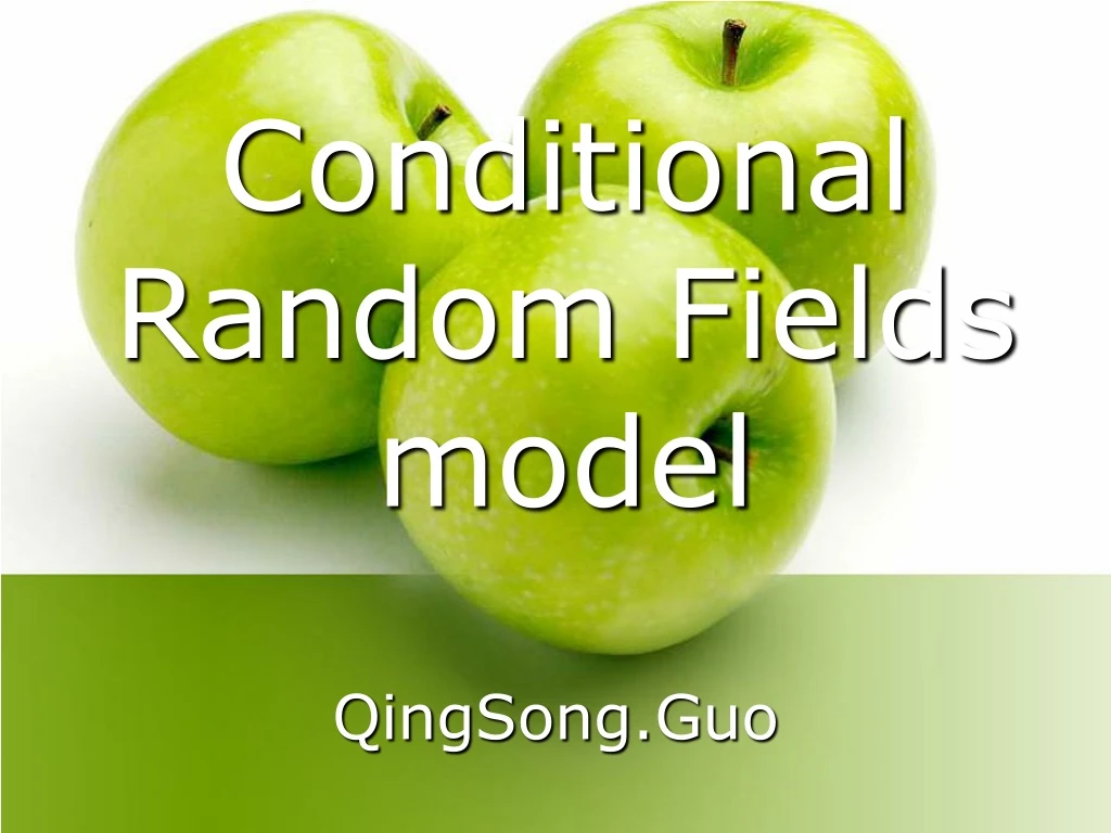 conditional random fields model