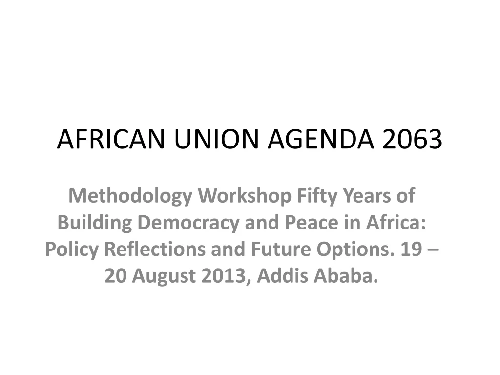 african union agenda 2063
