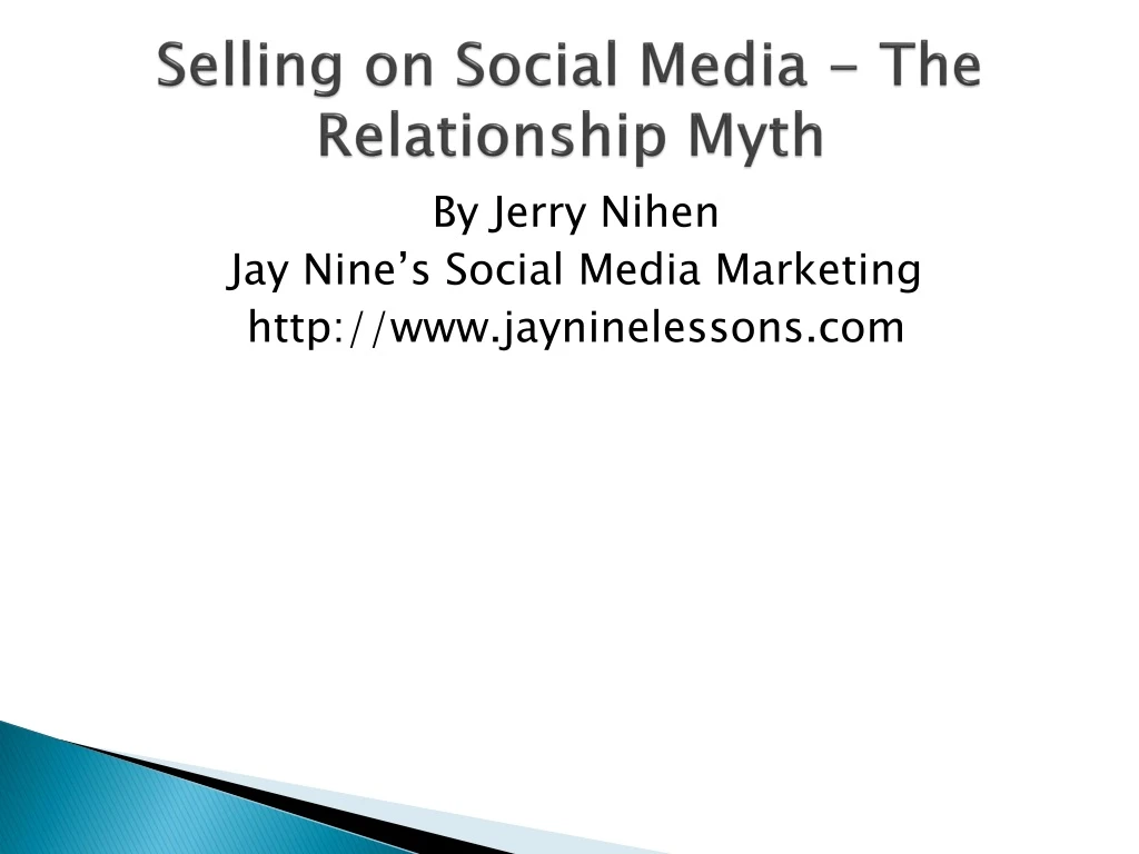 selling on social media the relationship myth