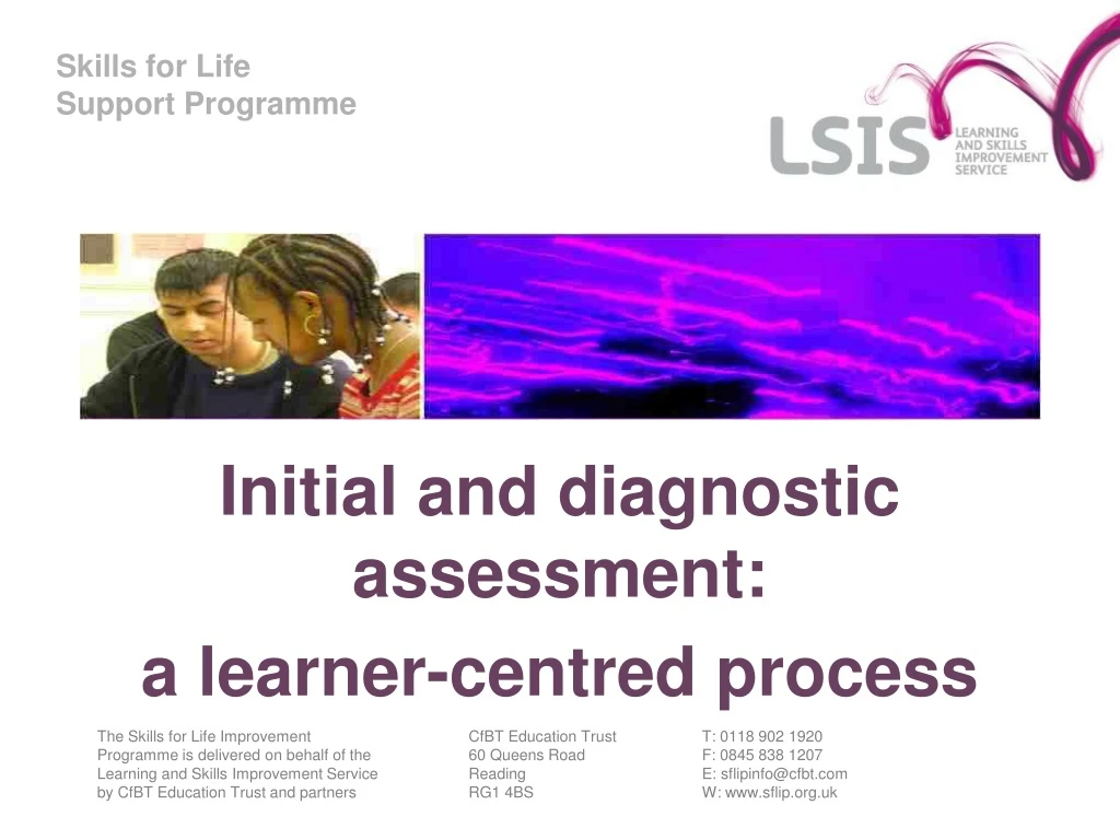 initial and diagnostic assessment a learner centred process
