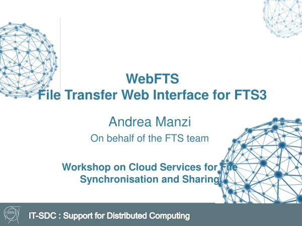 WebFTS File Transfer Web Interface for FTS3