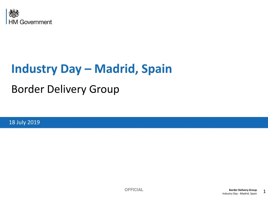 industry day madrid spain border delivery group