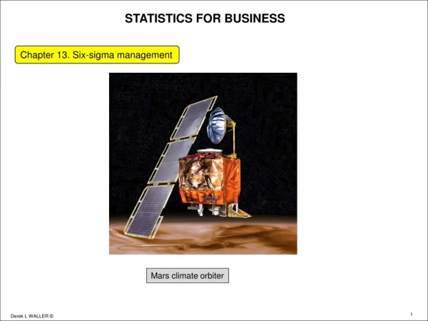 STATISTICS FOR BUSINESS