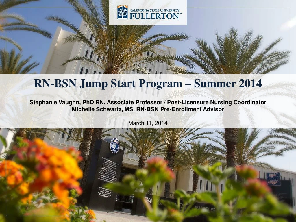 rn bsn jump start program summer 2014 stephanie