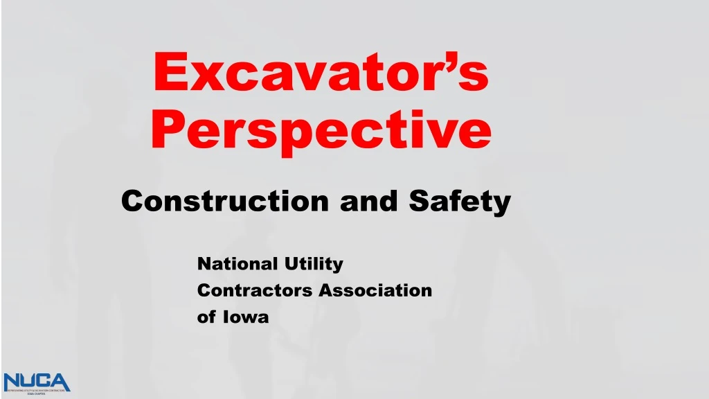 excavator s perspective