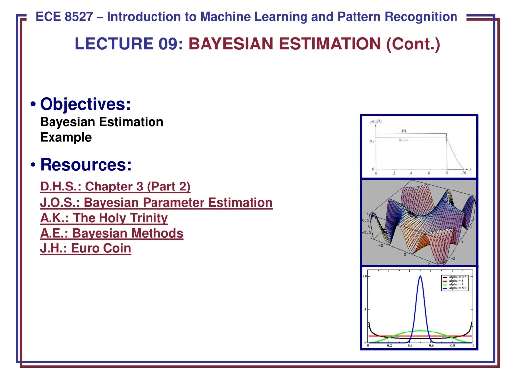 lecture 09 bayesian estimation cont