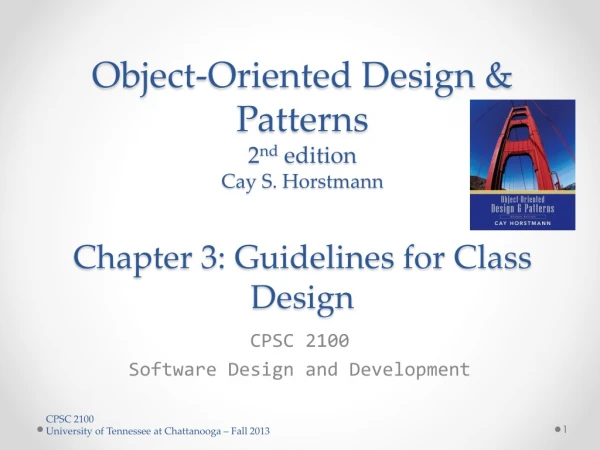CPSC 2100 Software Design and Development