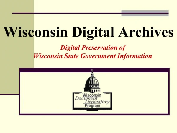 Wisconsin Digital Archives