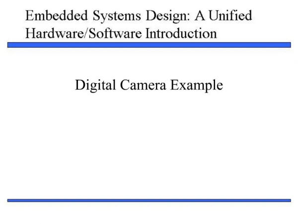 Digital Camera Example