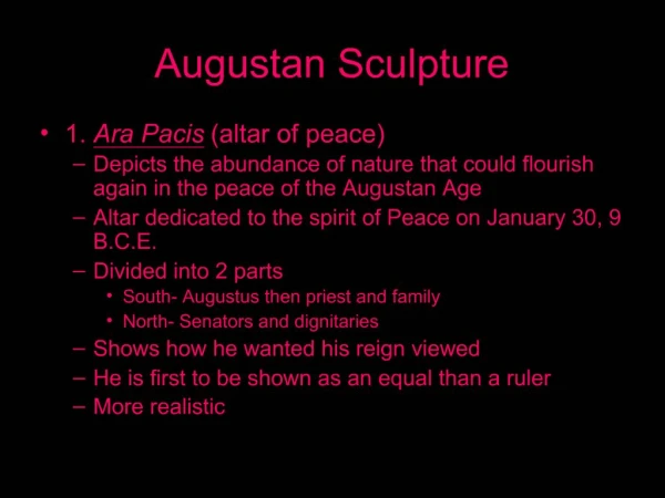 Augustan Sculpture