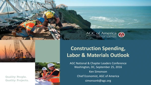 Construction Spending, Labor &amp; Materials Outlook