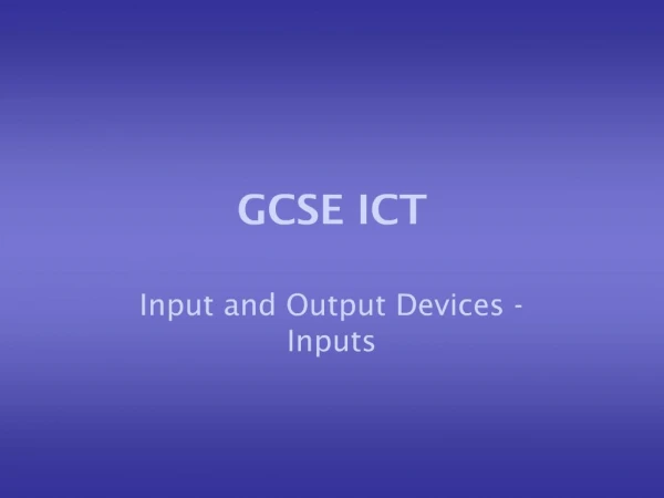 GCSE ICT