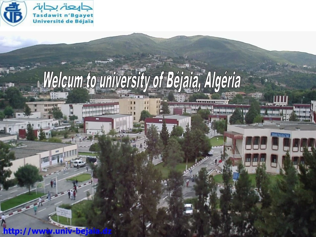 welcum to university of b jaia alg ria