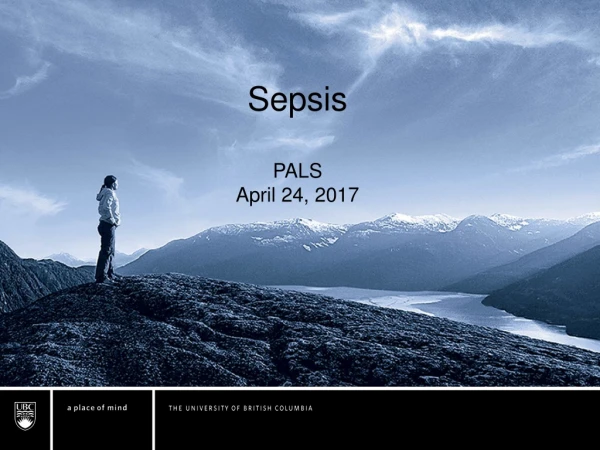 Sepsis PALS April 24, 2017