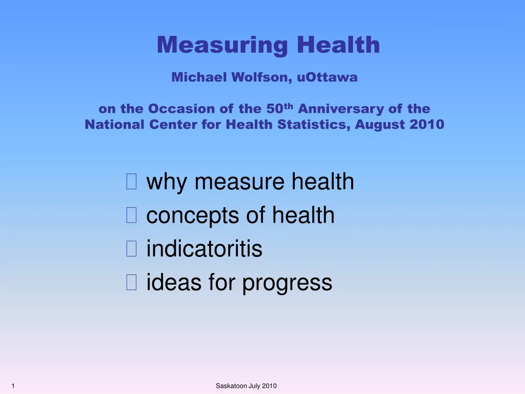 measuring health