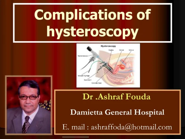 Complications of hysteroscopy