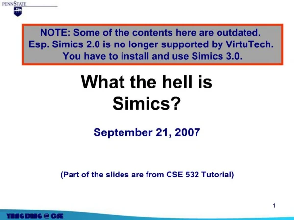 What the hell is Simics