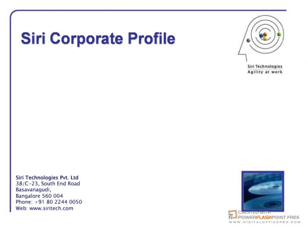 Siri Corporate Profile