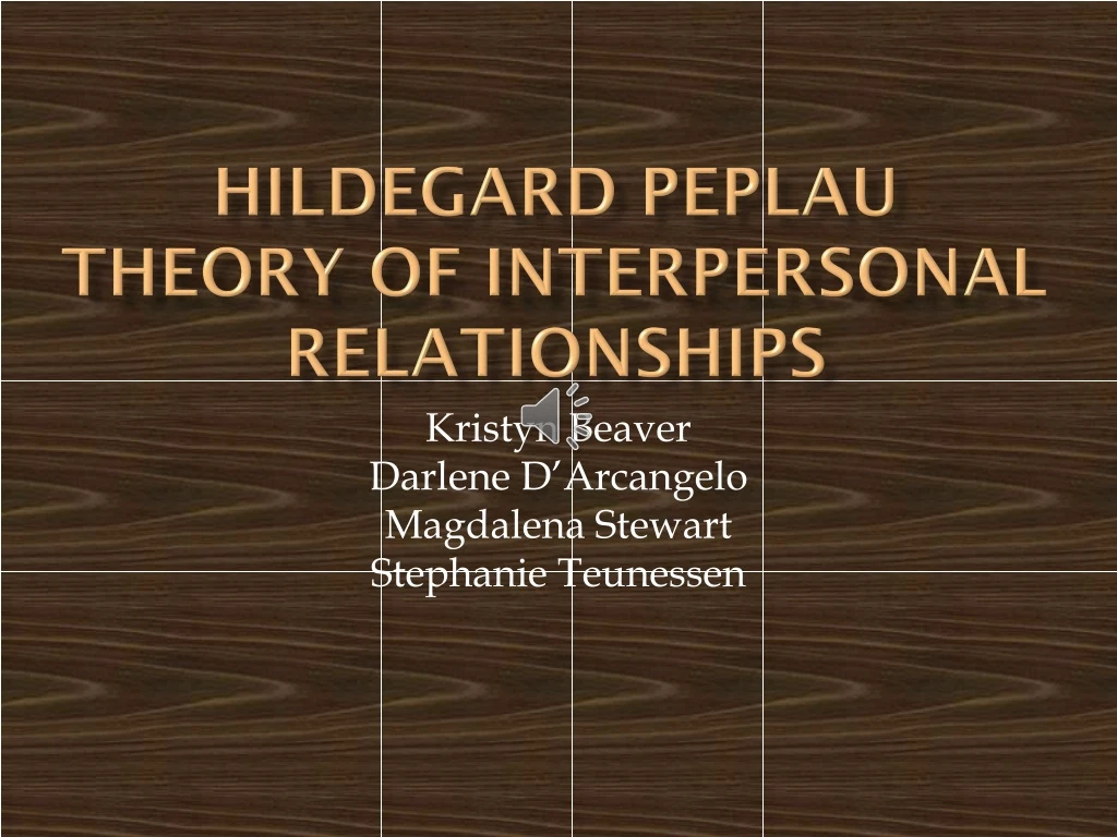 hildegard peplau theory of interpersonal relationships