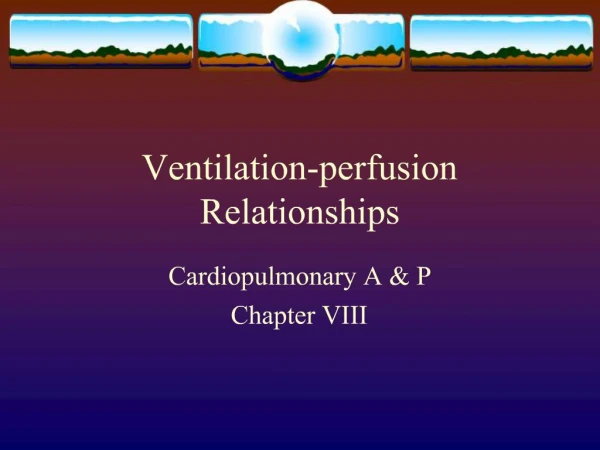Ventilation-perfusion Relationships