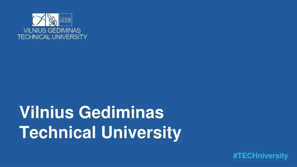 vilnius gediminas technical university