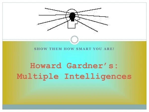 Howard Gardner’s: Multiple Intelligences