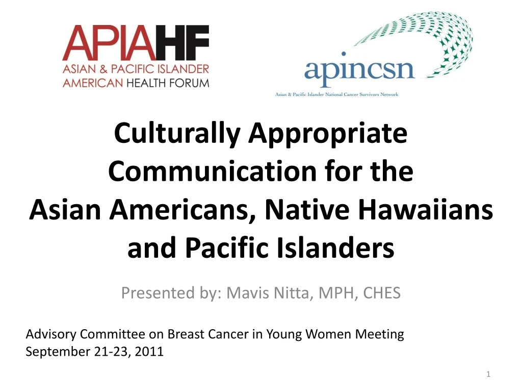 culturally appropriate communication for the asian americans native hawaiians and pacific islanders