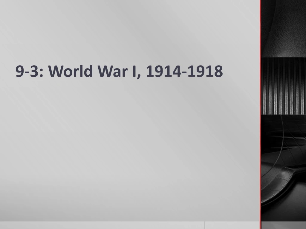 9 3 world war i 1914 1918