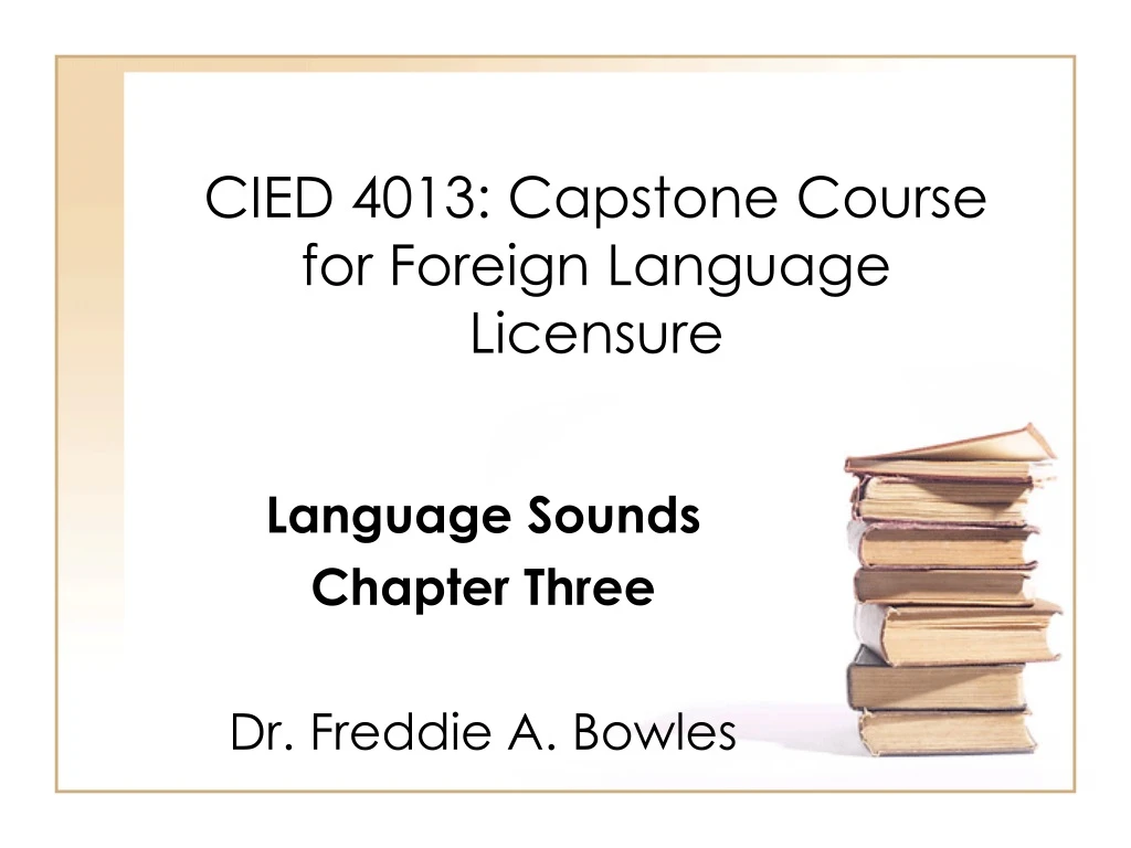 cied 4013 capstone course for foreign language licensure