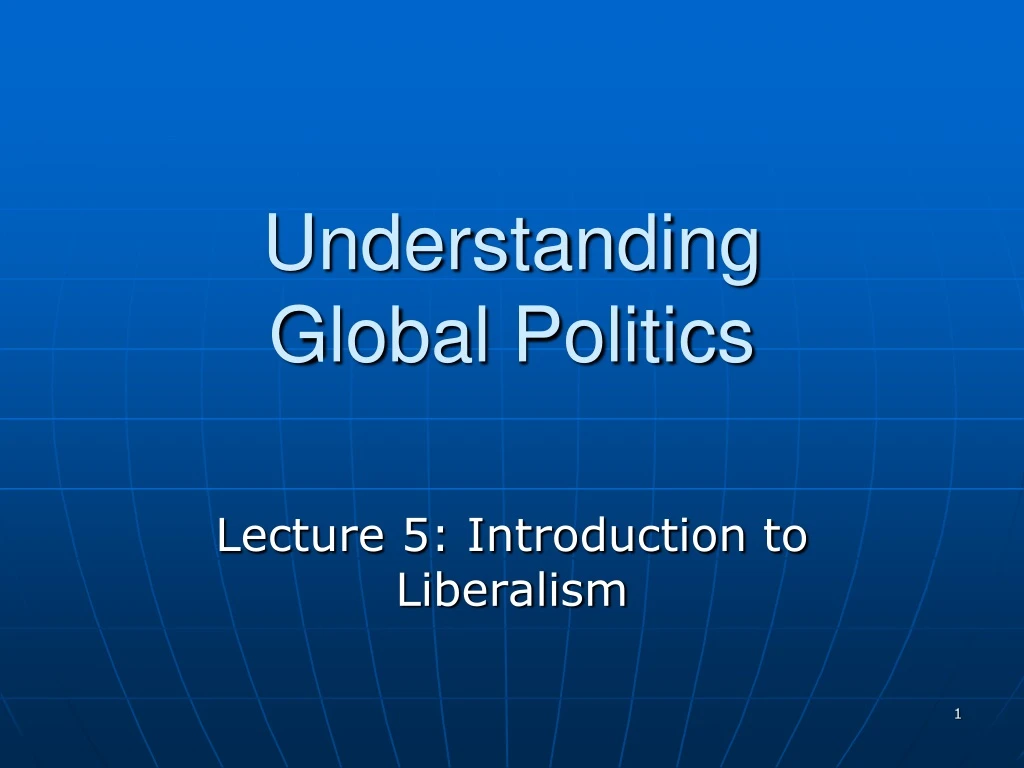 understanding global politics