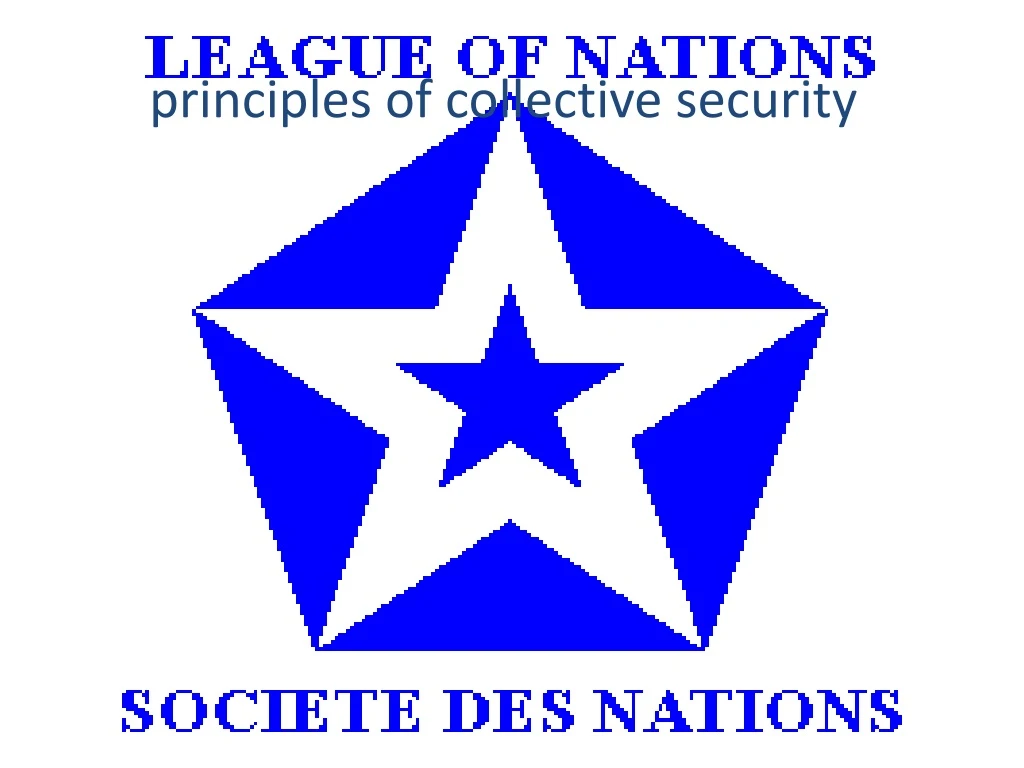 principles of collective security