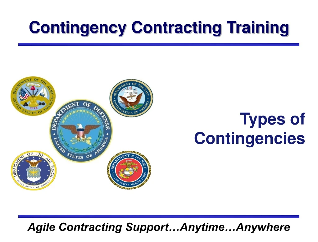 contingency contracting training