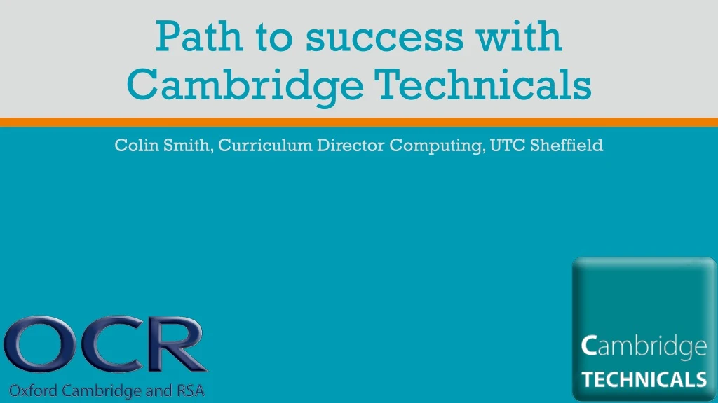 path to success with cambridge technicals