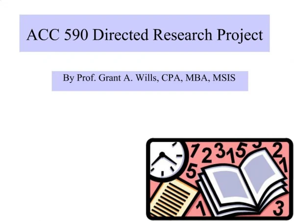 ACC 590 Directed Research Project