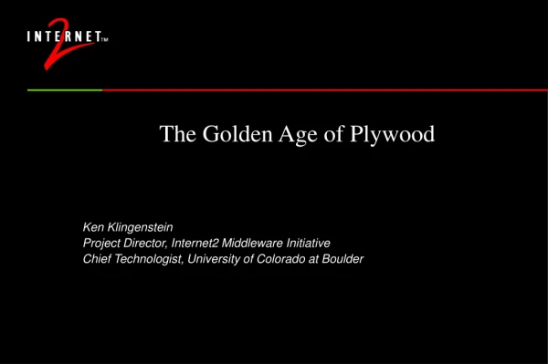 The Golden Age of Plywood