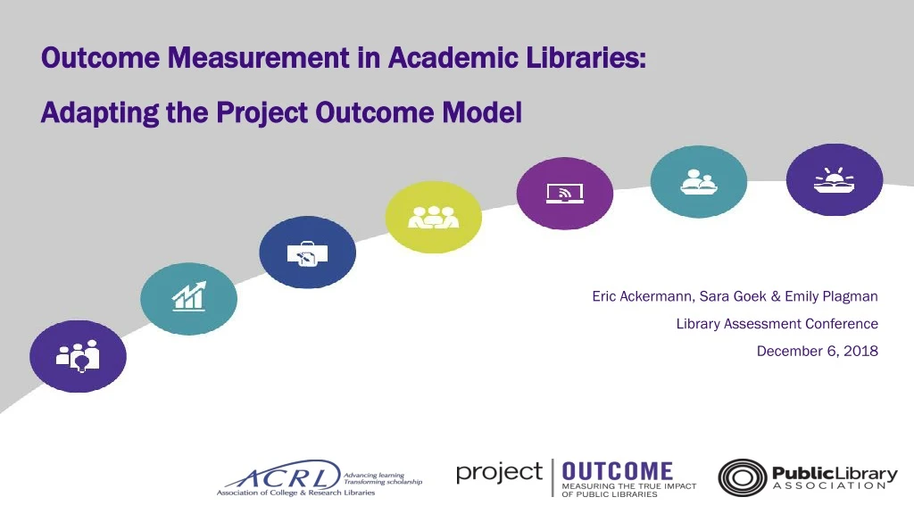 outcome measurement in academic libraries adapting the project outcome model