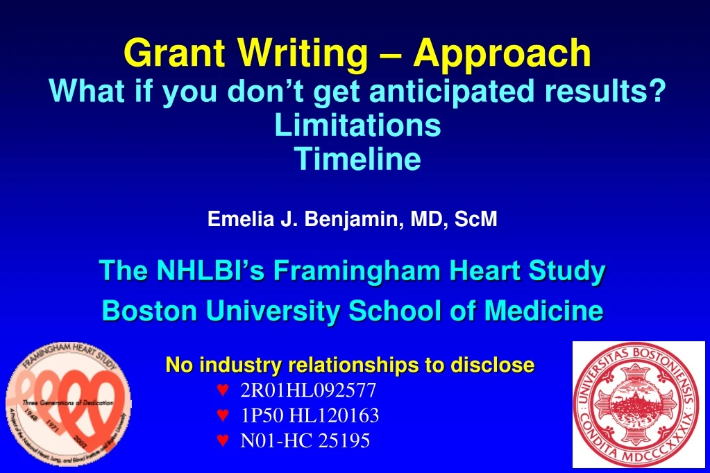 grant writing approach what if you don t get anticipated results limitations timeline