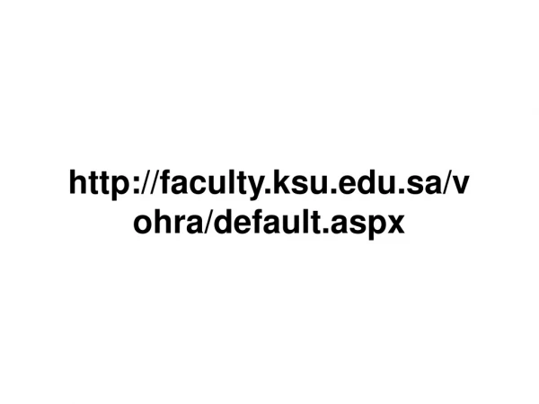 faculty.ksu.sa/vohra/default.aspx
