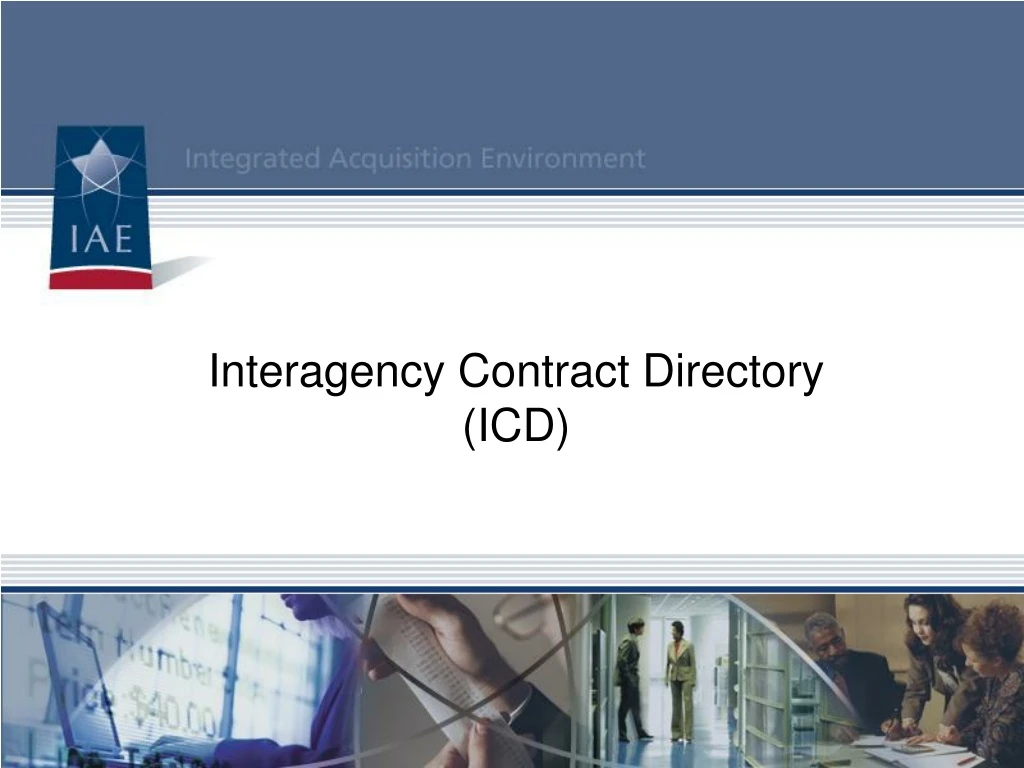 interagency contract directory icd