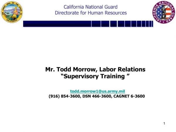 California National Guard Directorate for Human Resources